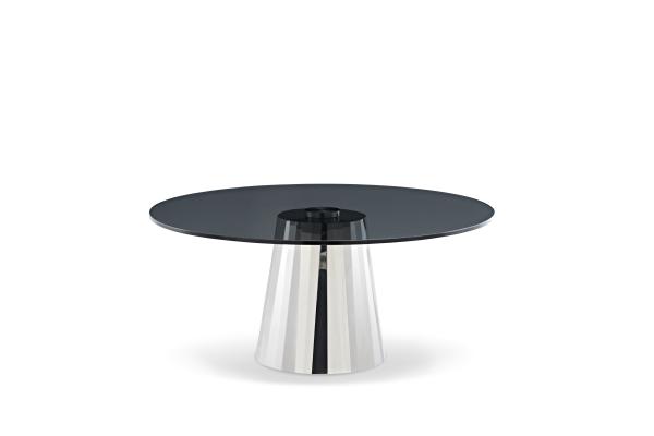 2024 Latest Top Selling Round Shape Glass Coffee Table Living Room Furniture Sets