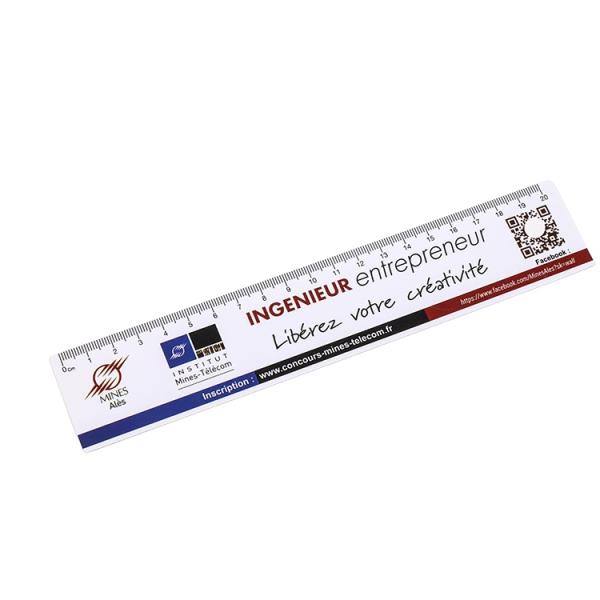 Flexible Full Colour Printed PVC Ruler For Promotions Custom Size And Shape