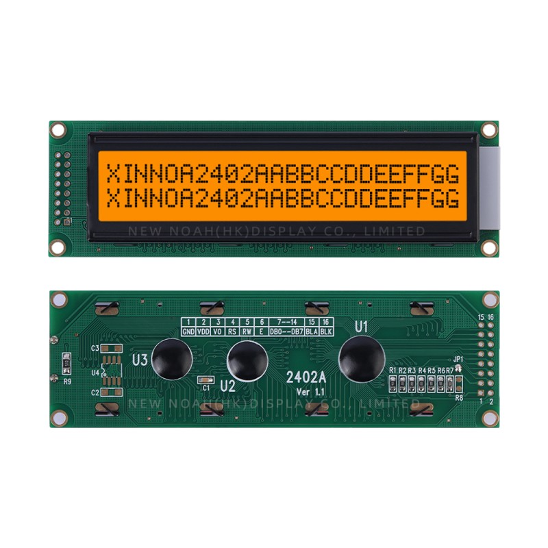 Gray Film 2402A LCD Module 2*24 2X24 Multilingual Module Controller ST7066U Lead Free Gold-Plated Pcb Board