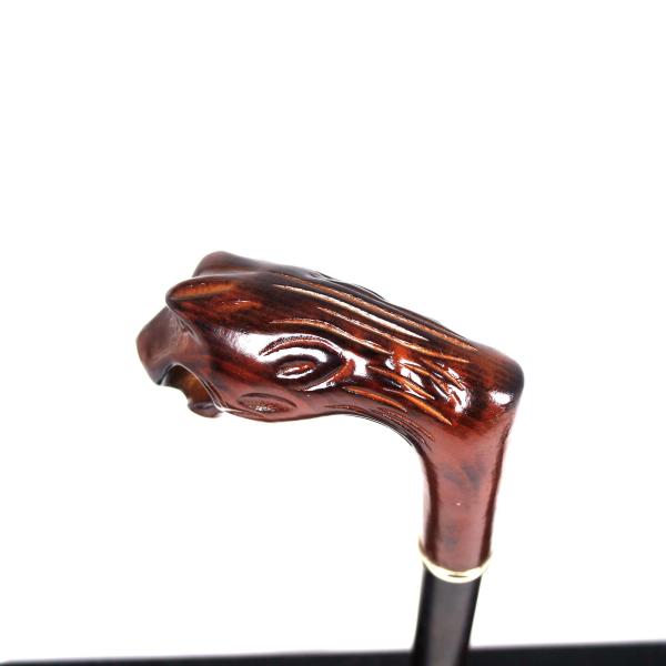 Walking cane bull Walking stick bull Wooden walking stick bull Handmade carved cane custom walking cane