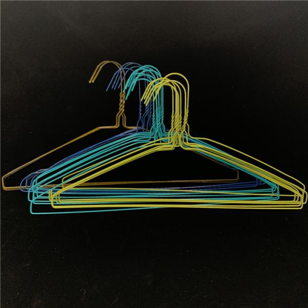 Powder Coating Wire Pants Hangers , Laundry Stainless Steel Laundry Hanger