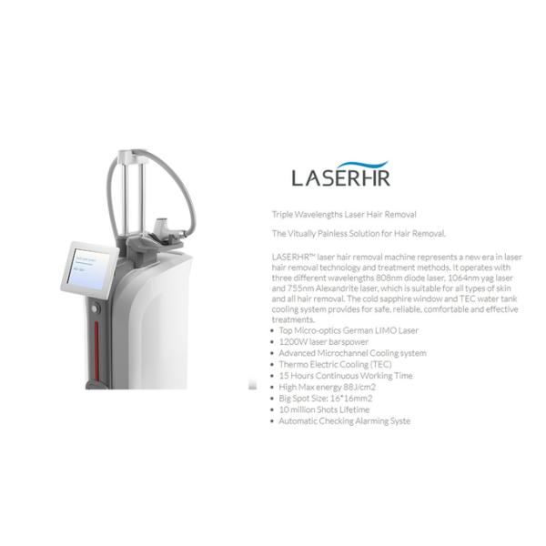 машина удаления волос лазера диода 755nm 1064nm для коммерчески салона