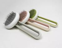 Brosse de toilettage pour animaux de compagnie durable auto-nettoyante chien épilateur pour animaux de compagnie peigne de chat avec perle de massage sur les embouts