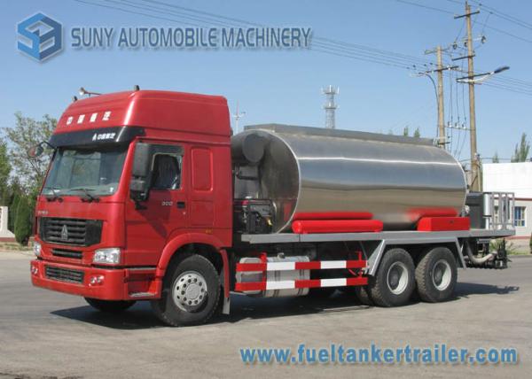 Sinotruck Howo series 6X4 Asphalt Tanker Trailer 10000 L -11000 L 3 Axles 300Hp