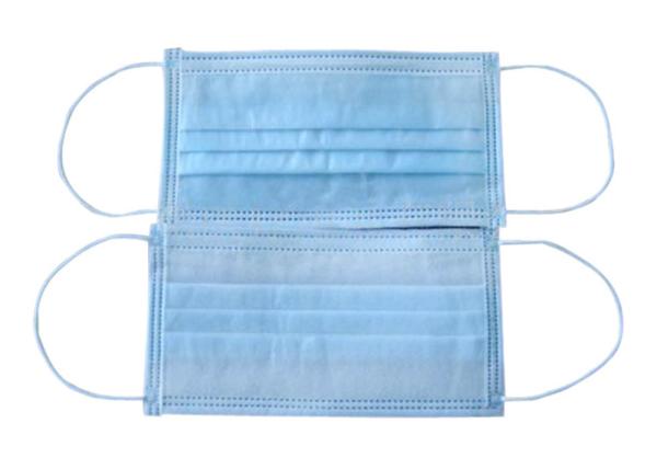 Dust Proof Disposable Face Mask , 3 Ply Non Woven Face Mask Humidity Resistant