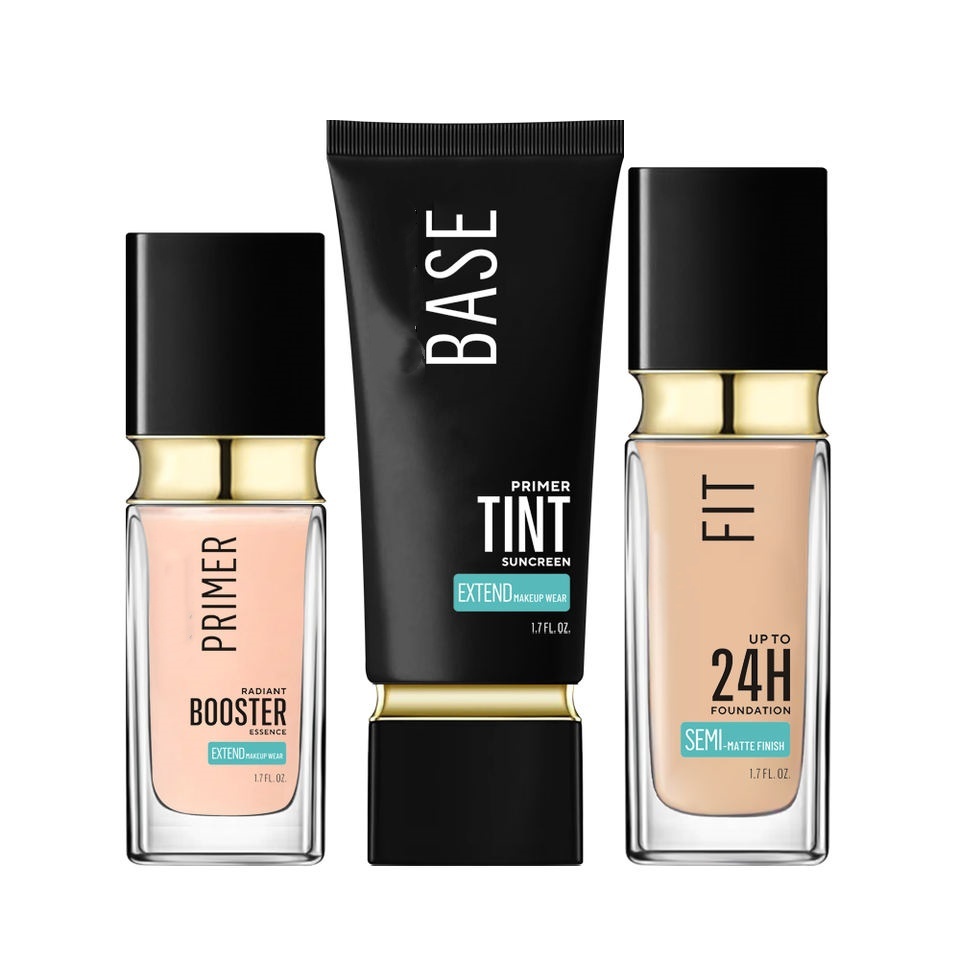 OEM ODM Korean Cosmetics Best Skin Shining Primer Face essence 3 in 1 Makeup Base liquid foundation Set Product Spf 30