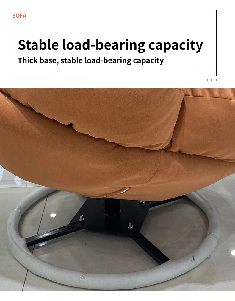 Creative Flower Shaped Modern Eco-Friendly Accent Sofa Chair Bedroom Balcony Dining Lazy Leisure Rotating Recliner Lounge Single