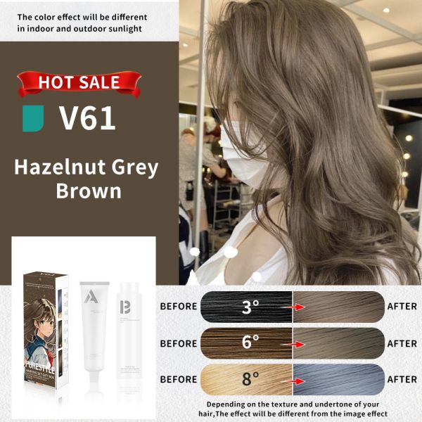 Home Hair Dye Set Ammonia Free Men Women Herbal Formula OEM Premium Hair Dye Factory  Supply