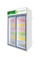 Prateleira ajustável da frequência 1530L 5 variáveis de vidro verticais do refrigerador da bebida da porta