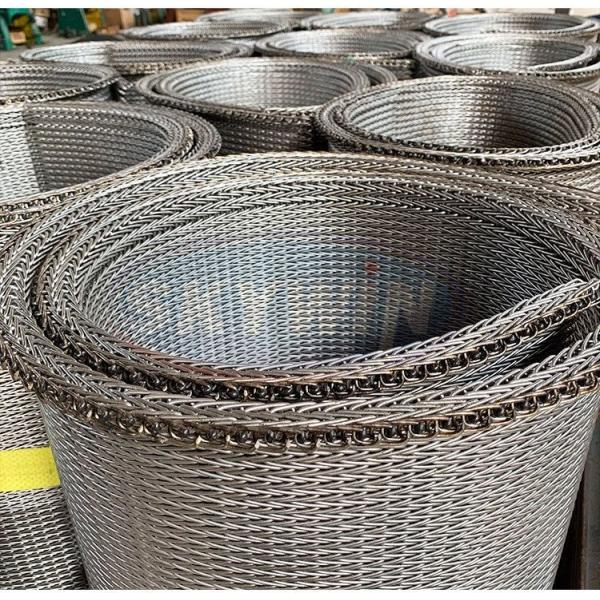 304/316 Stainless Steel Furnace Belt Food Machinery Wire Mesh Belt