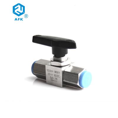 MNPT FNPT Natural Gas Ball Valve , Tube OD Ferrule Connected Stainless Gate Valve
