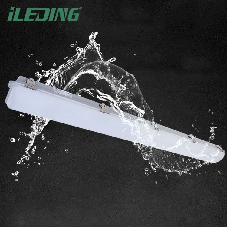 Energy 5000K CCT Motion Sensor Tri proof LED Vapor Tight Garage Light Fixture 130lm/w Luminous Efficiency