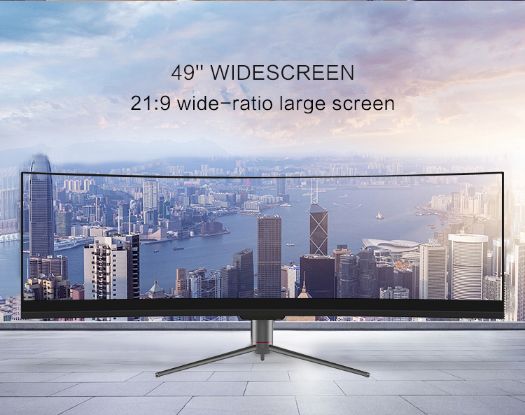 49 Inch 120Hz Gaming Desktop Monitor Frameless Curved Widescreen