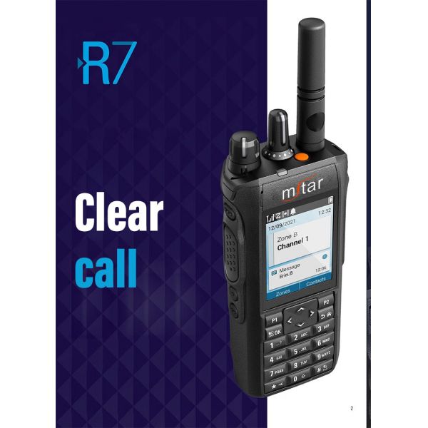 R7 DMR Intercom GPS Waterproof Long Range Two Way Radio Walkie Talkie for Professional Use