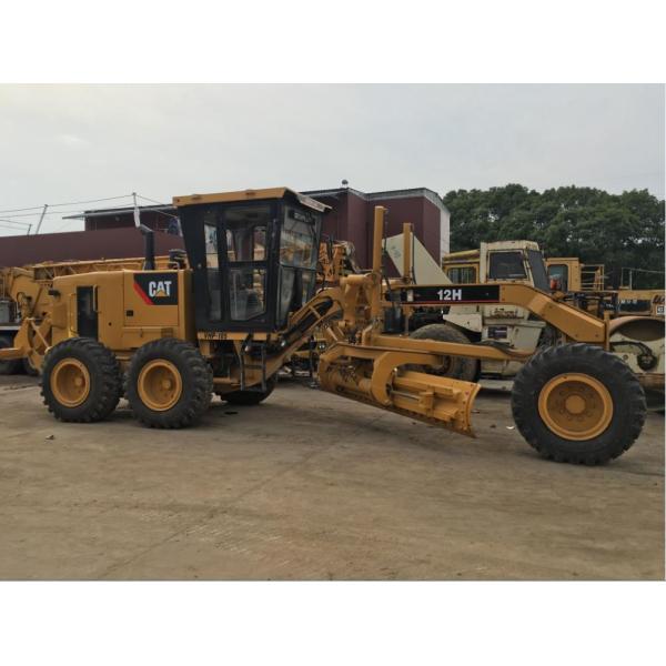 123KW Slightly Used Motor Graders CAT 12H 8700mm*2400mm*3000mm