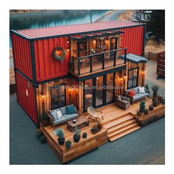 20ft Modern Luxury Prefab House Steel Sandwich Panel Modified Shipping Container for Outdoor Garden Living Alternative