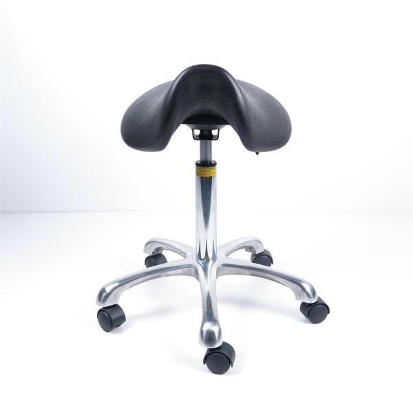 Self Skinny PU Foaming ESD Clean Room Chairs Saddle Stools For Riding Work