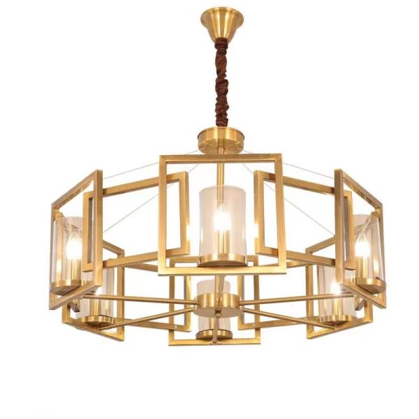 Lámpara de araña moderna de hierro y vidrio JYLINGTING E26 con control remoto, accesorio colgante, altura ajustable para el hogar, sala de estar, óvalo, luz colgante moderna