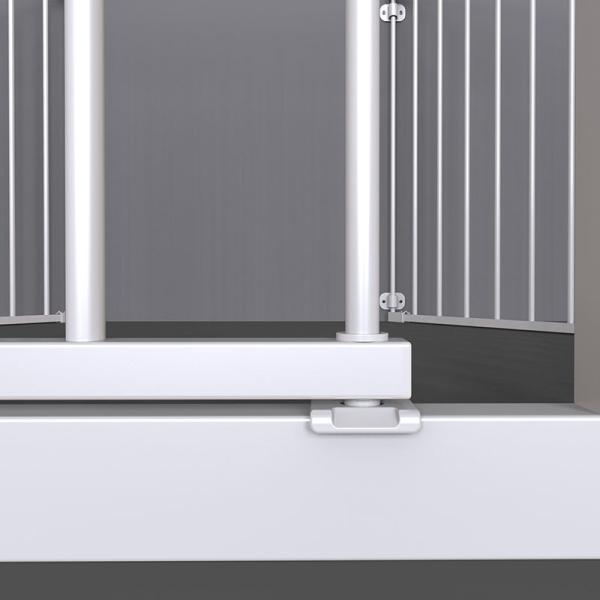 Prodigy Sturdy Removable Metal Baby Fence , Detachable Play Yards Foldable Baby Playpen