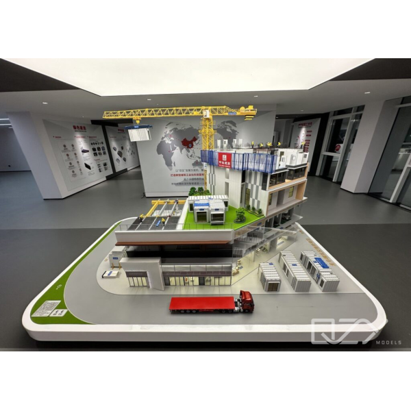 1:20 Prefabricated Building Dynamic Exhibition Model | Construction Technology Display Model