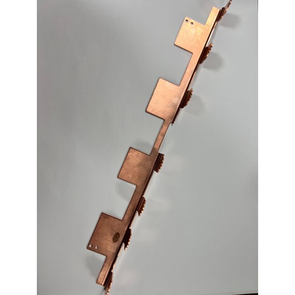 High Conductivity Copper Busbar Connector for Reliable Power Distribution with Precision Stamping