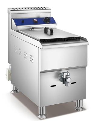 LPG Fast Food Kitchen Equipment , 17L Countertop Propane Deep Fryer