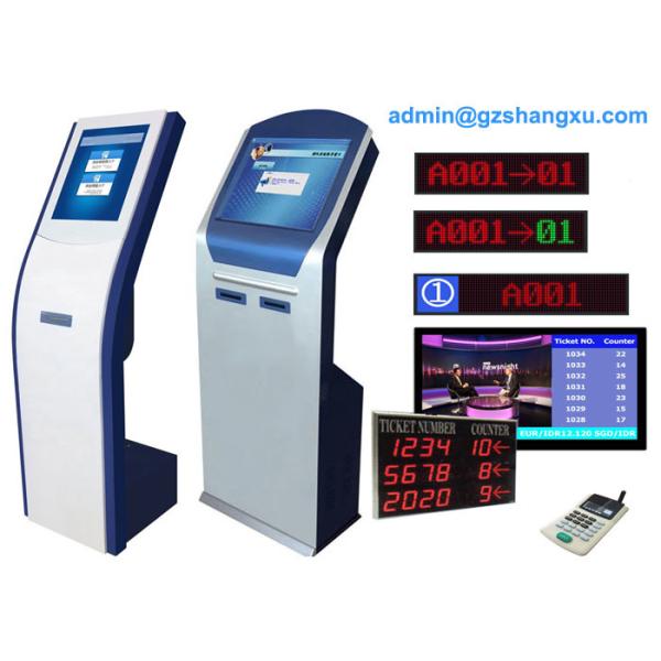 IR Electronic Queuing System Self Service Ticketing Kiosk For Banks Hospitals
