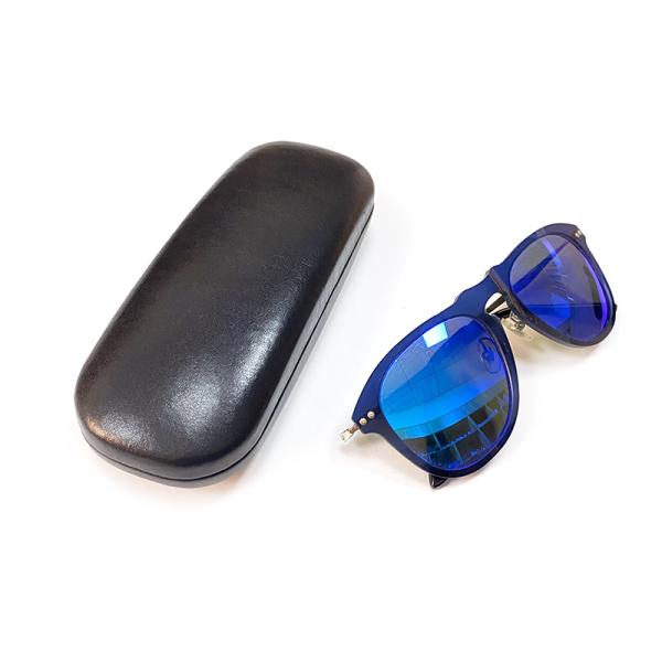 Pure colour Pu Leather Eyeglasses Case Hard Metal Optical Glasses Case sunglasses case
