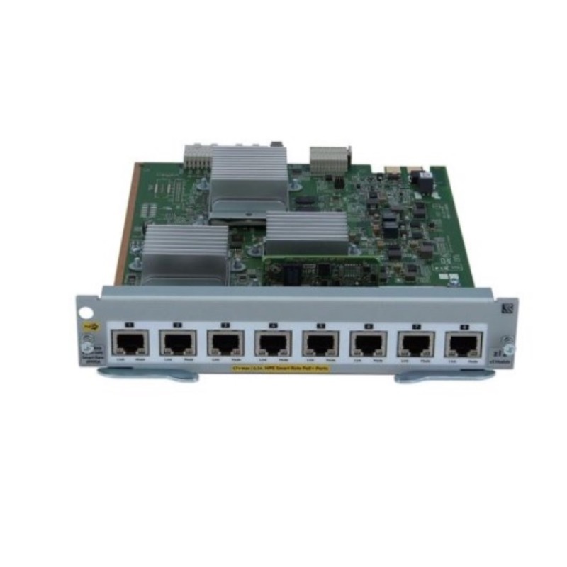 J9995A HPE Aruba Networking 8‑port 1/2.5/5/10GBASE‑T PoE+ MACsec v3 zl2 Module