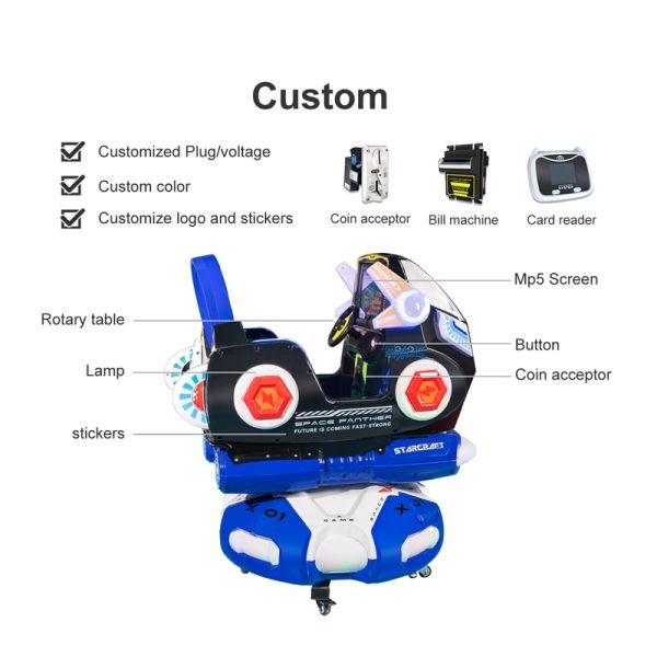 Black Panther MP5 with Lift - Interactive Kiddie Ride Game Machine
