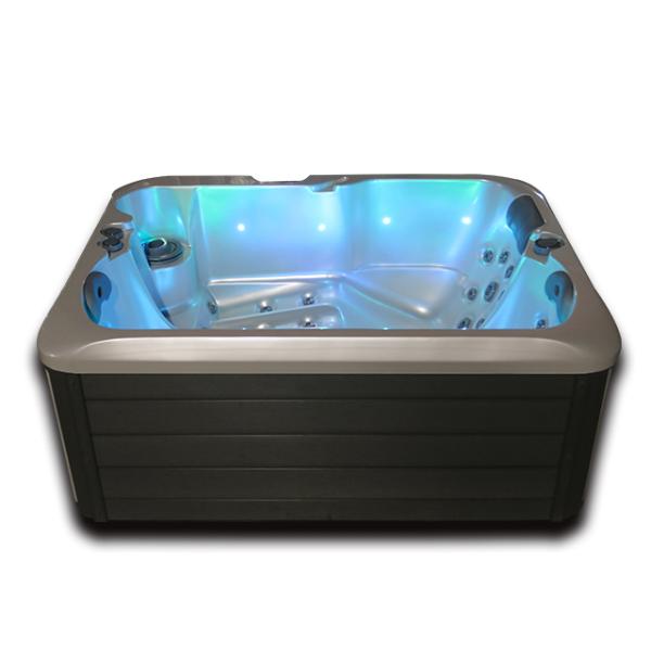 Freestanding Outdoor Whirlpool Hydro Massage Hot Spa Tub For 3 People