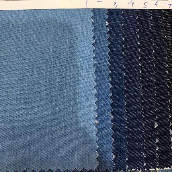 El agujero del vintage rasgó la tela lavada del dril de algodón de Spandex del poliéster del algodón