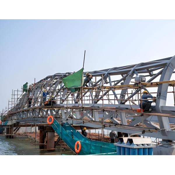 GB ASTM Standard Steel Bailey Bridge Префабрикованные стальные мосты оцинкованные