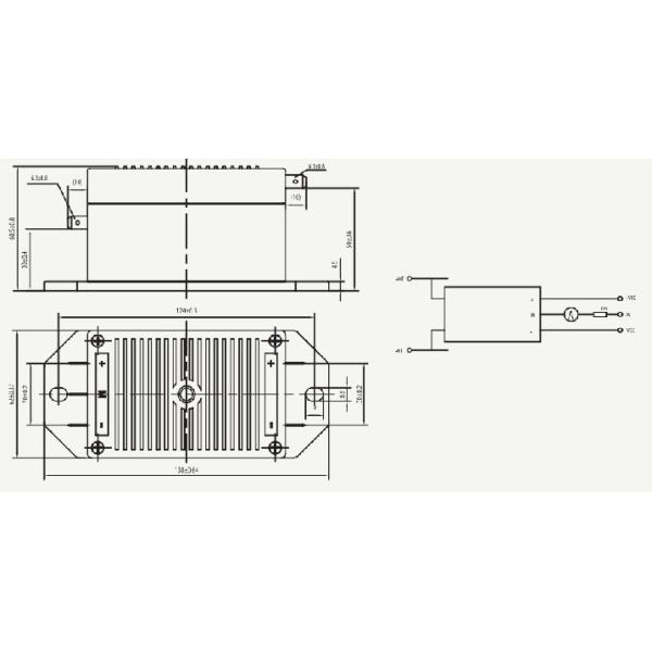 transductores magnéticos del voltaje de la balanza de 40mA 1500VA