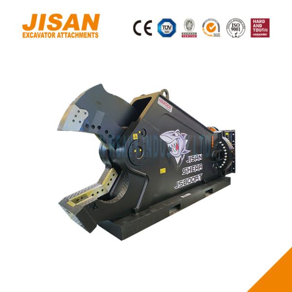 JS800RT Excavator Metal Shears With 360 Degree Rotation And High Strength Knife Holder For Industrial Demolition Sites
