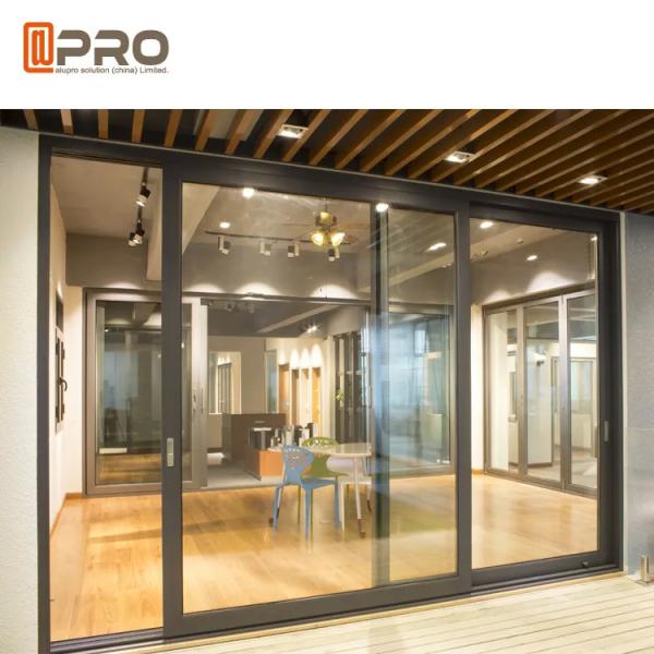 T5 Aluminum Profile Sliding Glass Door House Gate Design Balcony Glass Sliding Door