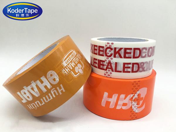 Custom Logo Printed High Tensile Strength BOPP Adhesive Tape For Packaging And Strapping