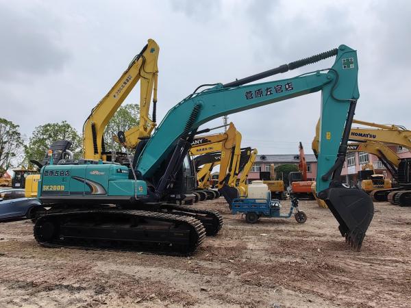 Excavadora Kobelco usada de 20 toneladas SK200D Excavadora de retroescavadeira para canteiro de obras