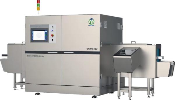 Tests sur les aliments embouteillés Inspection des aliments par rayons X Unicomp UNX 1830-D