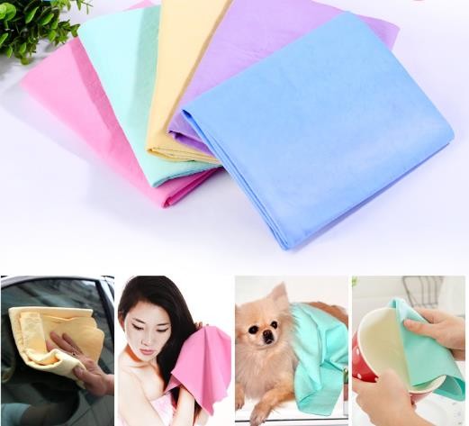 PVA Chamois Car Wash Towel Cleaner car Accessories Car care Home Cleaning Hair Drying Cloth