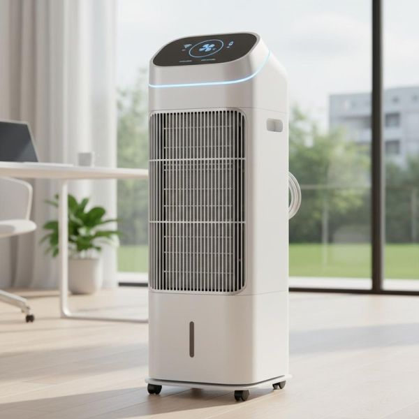 Electric Air Purifier with ESP Filter WIFI and APP Control for Home Office and Bedroom Floor-standing with Wheels