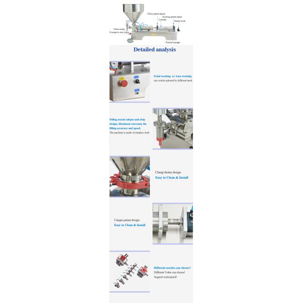 Полуавтоматический одноголовый аэрозольный гелевой водяной наполнитель для упаковочного материала для соков
