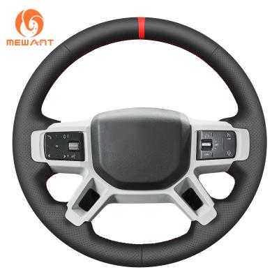 Handcrafted Genuine Leather Steering Wheel Cover for Land Rover Defender L663 Discovery III L462 2020-2024 Models
