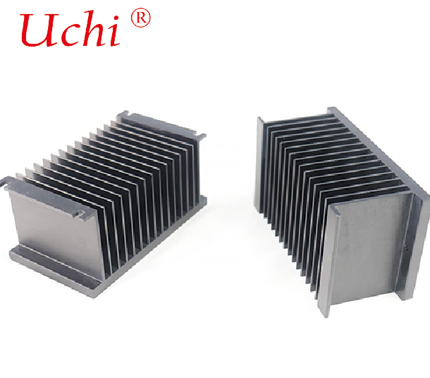 Anodized Black Aluminum Extrusion Extruded Heat Sink Cooling Plate