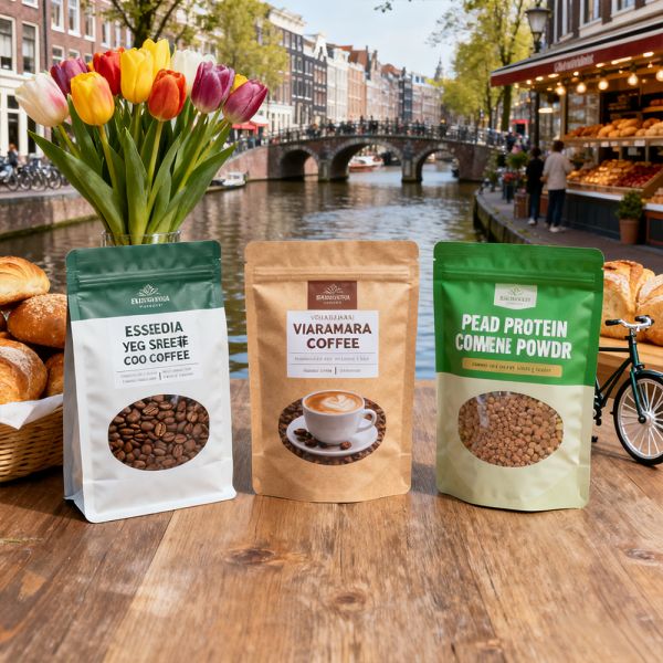 Food Grade Snack Bag with Zipper Lock Sealing 3D Effect Printing Biodegradable Holographic Mylar Bag Transparent Window