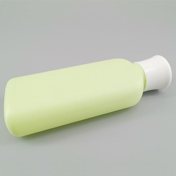 Luz lisa - garrafas plásticas recicladas 80ml verdes de 20mm