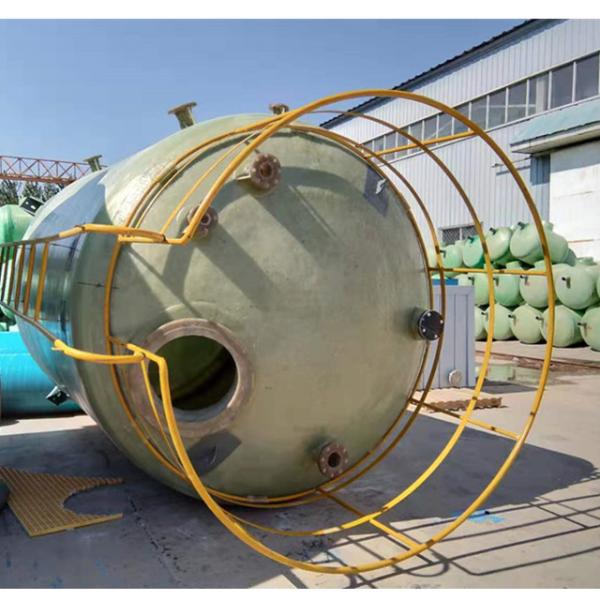 4000mm*8290mm FRP Chemical Storage Tank Cylindrical 100 Cubic Meters