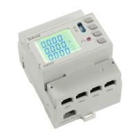 Mètre de bâti de rail d'Acrel ADW200-D16-4S avec le canal multi gauche optique du mètre rs485 d'énergie de KWH de rail de vacarme compteur d'électricité de 3 phases