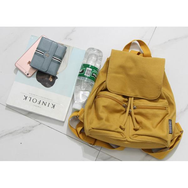 Korean Style Fashion Cotton Canvas Daypack School Sports Backpacks For Girls Boys