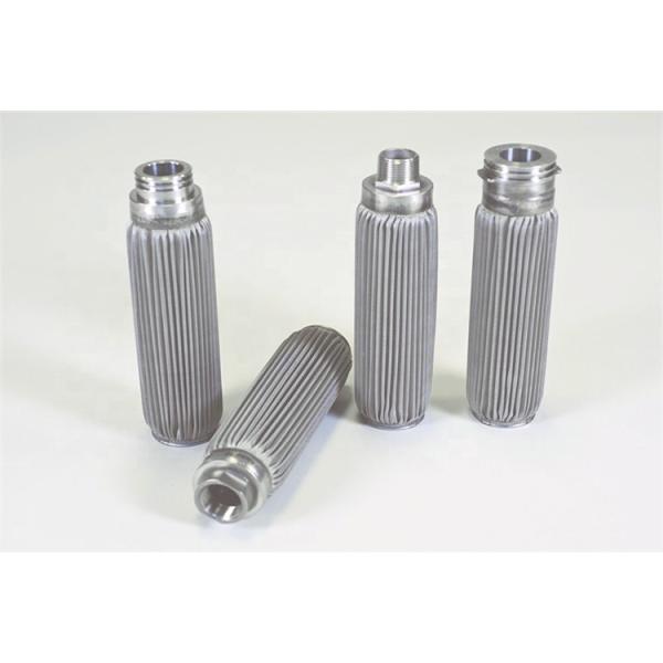SS 304 316 316L silver color stainless steel water mesh filter pleated filter cartridge